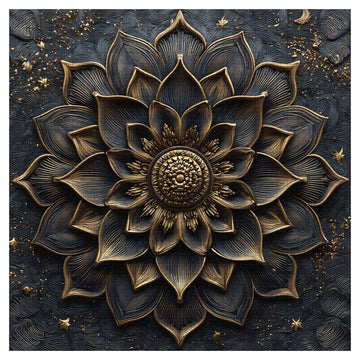 Rompecabezas de flor de oro negro Puzzle 1000 piezas